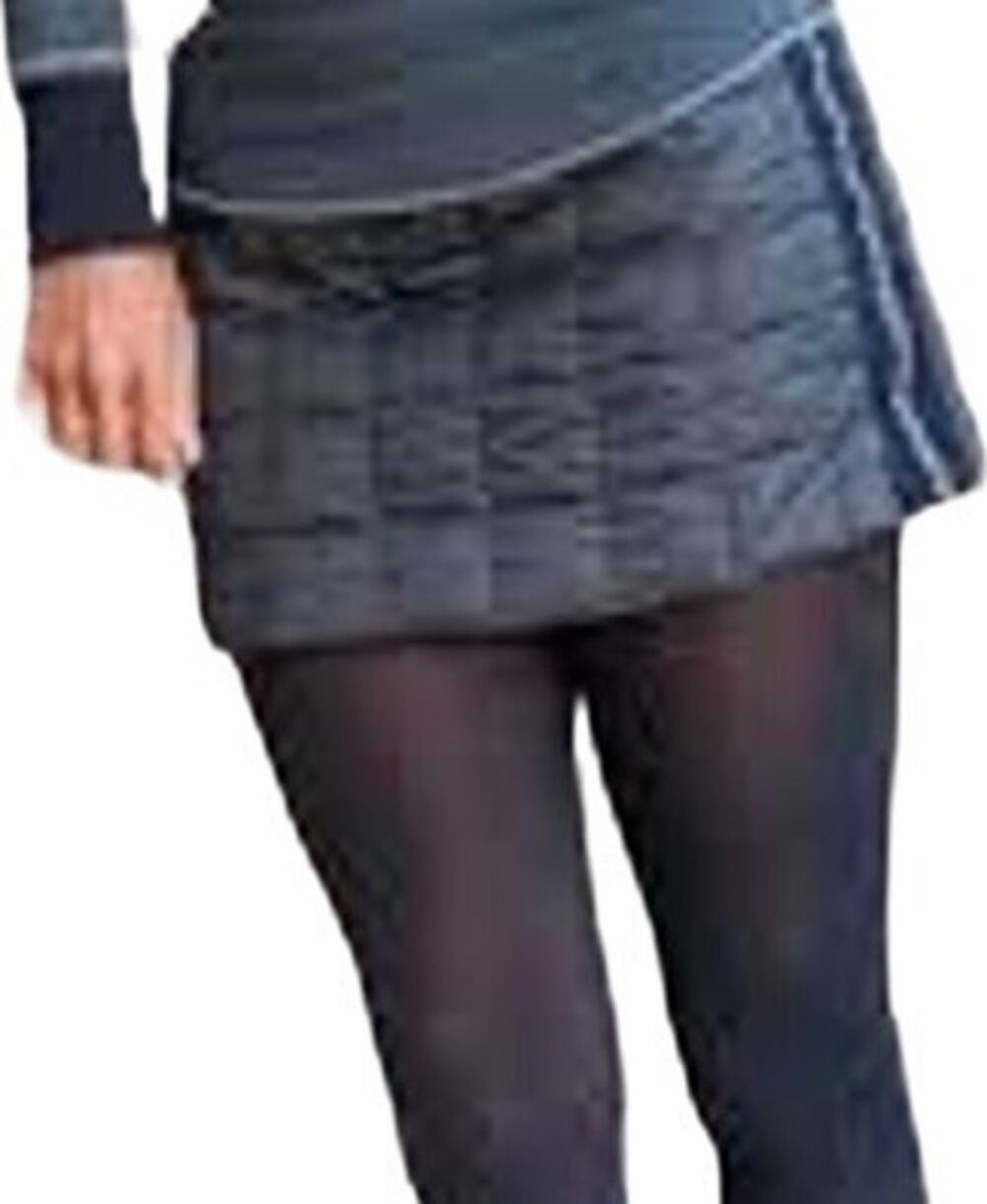 Alp-n-Rock Alpine Mini Down Skirt Quilted Insulated Outdoor Gray Black Medium